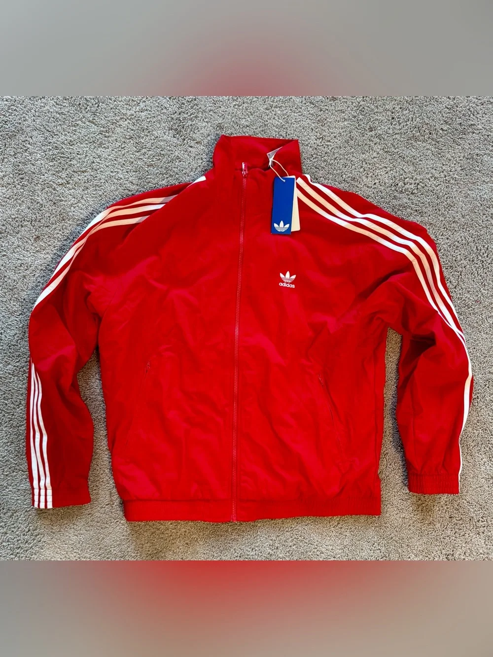 Adidas Originals Firebird Full Zip Track Jacket. Mens Lg. Red. IT2495. NWT